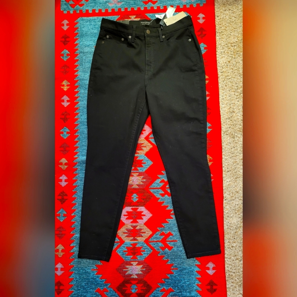 NWT Banana Republic Curvy High-Rise Skinny Jean Black SZ 31 / 12